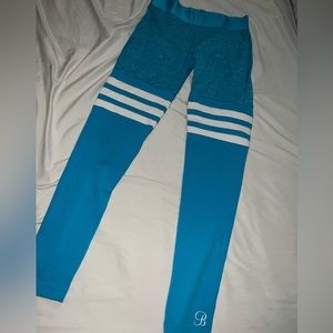 Blue bombshell leggings